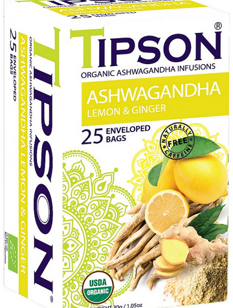 Tipson Tea BIO Ashwagandha Zitrone & Ingwer