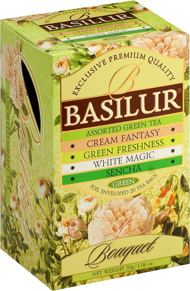 Basilur Tea Bouquet – Assorted Green Tea (20 Beutel)