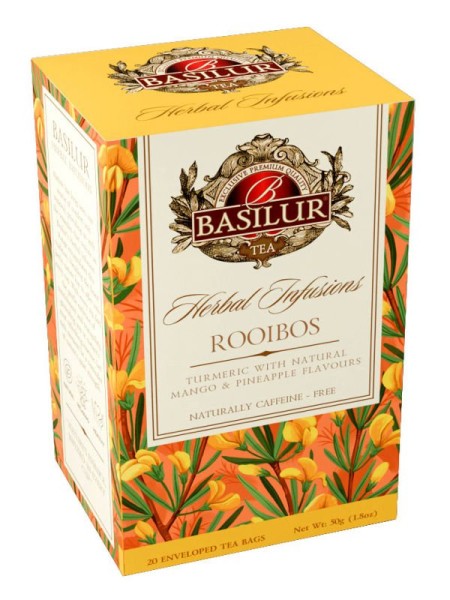 BASILUR Kräuter Rooibos Hülle 20x1,5g
